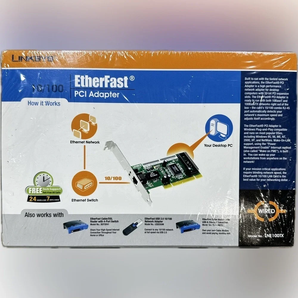 Linksys EtherFast PCI Adapter - New